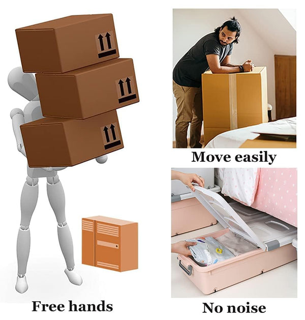 Move Oven , Fridges & Furniture Effortlessly -  360° Stick-On Furniture Wheels