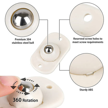 Move Oven , Fridges & Furniture Effortlessly -  360° Stick-On Furniture Wheels