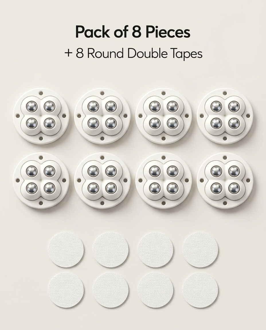 Heavy Duty 360° Rotating Furniture Mover Wheels
