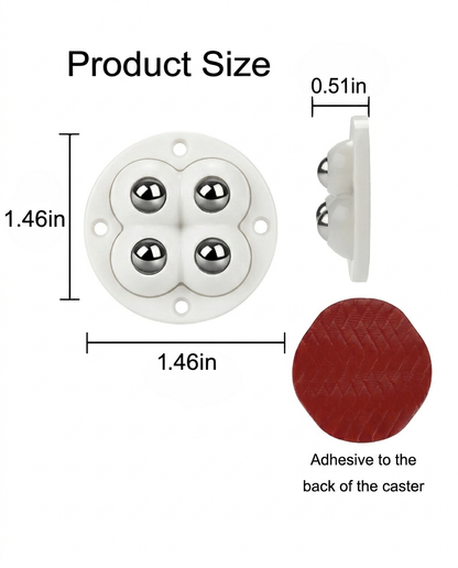 Heavy Duty 360° Rotating Furniture Mover Wheels