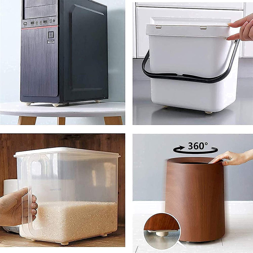 Move Oven , Fridges & Furniture Effortlessly -  360° Stick-On Furniture Wheels